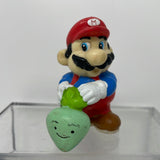 Vintage 1989 Applause Nintendo 2.5” Super Mario Bros 2 Pulling Turnip PVC Figure