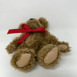 The Boyds Collection 6 Inch Brown Bear Red Bow