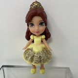 Disney Princess Mini Poseable Miniature 3.5 Doll Beauty and the Beast BELLE yellow