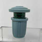 Vtg Fisher Price Little People Sesame Street #938 OSCAR the Grouch In Trash Can
