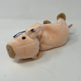 Ty Retired Knuckles The Farm Pig Beanie Baby Stuffed Toy New With Tag