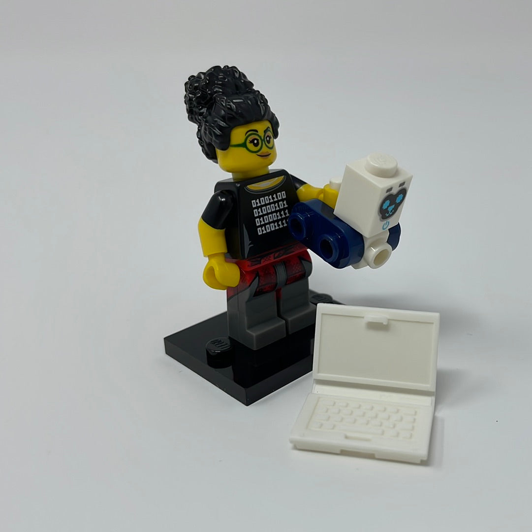 Lego Computer Programmer Lego Minifigure Series 19 Coder Girl Computer Programmer – shophobbymall