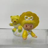 Baby Butter Cookie with Bear  strawberry Shortcake Vintage Pvc Figurine 1982