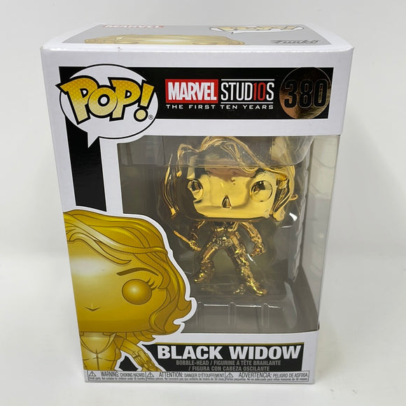 Funko Pop! Marvel Studios The First Then Years Gold Black Widow 380