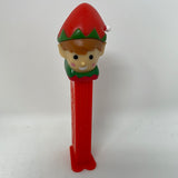 Pez Red Christmas Elf With Green Trim