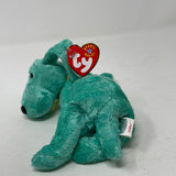 TY Diddley dog retired Beanie Baby 2000 both tags intact