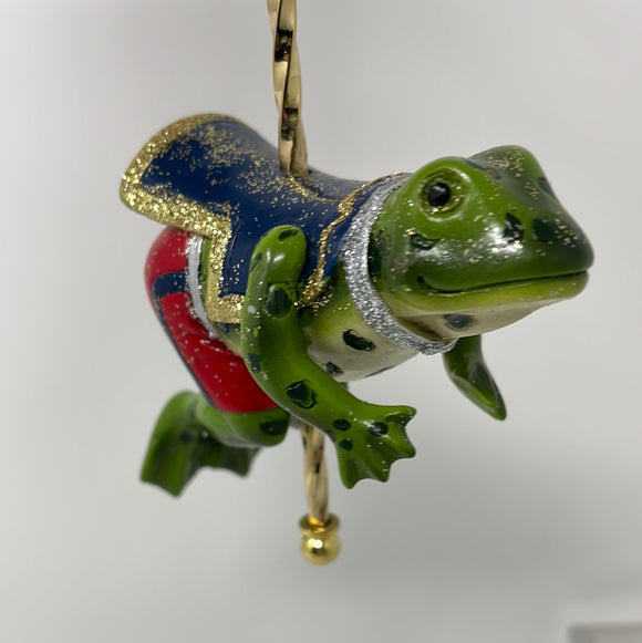 Christmas Ornament Merry Go Round Frog