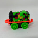 2014 Thomas & Friends Minis #3 Henry Checker Pattern Green 2" Long Plastic Die Cast Toy Vehicle