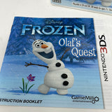 3DS Frozen Olaf's Quest CIB