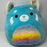 Squishmallows plush Vanessa 16” Blue “Red” Panda Rainbow Soft Belly Easter Plush 2021 New With Tags Squishmallow
