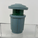 Vtg Fisher Price Little People Sesame Street #938 OSCAR the Grouch In Trash Can
