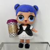 LOL Surprise Doll Blue Hair with Black and White Dress
