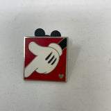 WHITE GLOVE POINTING MAP ICON CHARACTER MEET LOCATION Disney HIDDEN Mickey PIN