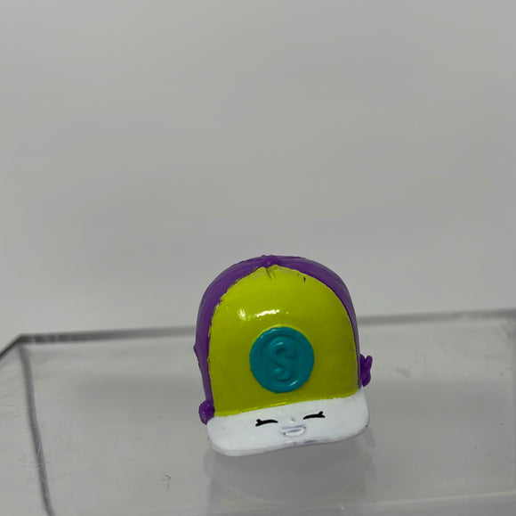 Shopkins Season 3 Casper Cap Hat Minifigure #3-019 - Purple & Green