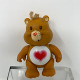 Vintage 1983 Kenner Care Bear Brown TENDERHEART Poseable PVC Figure