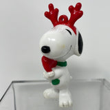 PVC Figure The Peanuts Snoopy Christmas Reindeer with Santa Woodstock