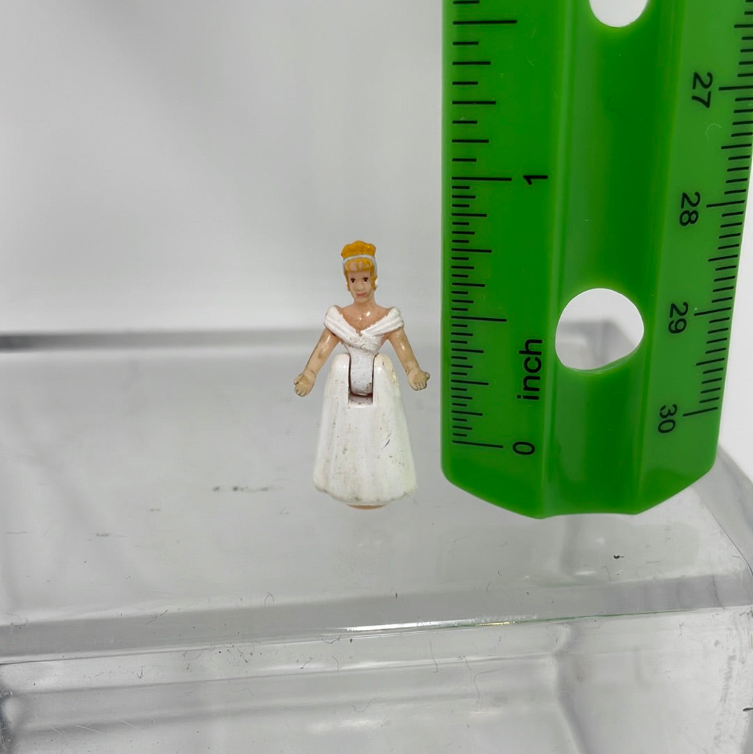 Vintage Polly Pocket Disney Cinderella White Dress Figure shophobbymall Vintage Polly Pocket Disney Cinderella White Dress Figure shophobbymall