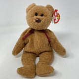 TY Beanie Baby - CURLY the Brown Nappy Bear (9 inch) - Stuffed Animal Toy