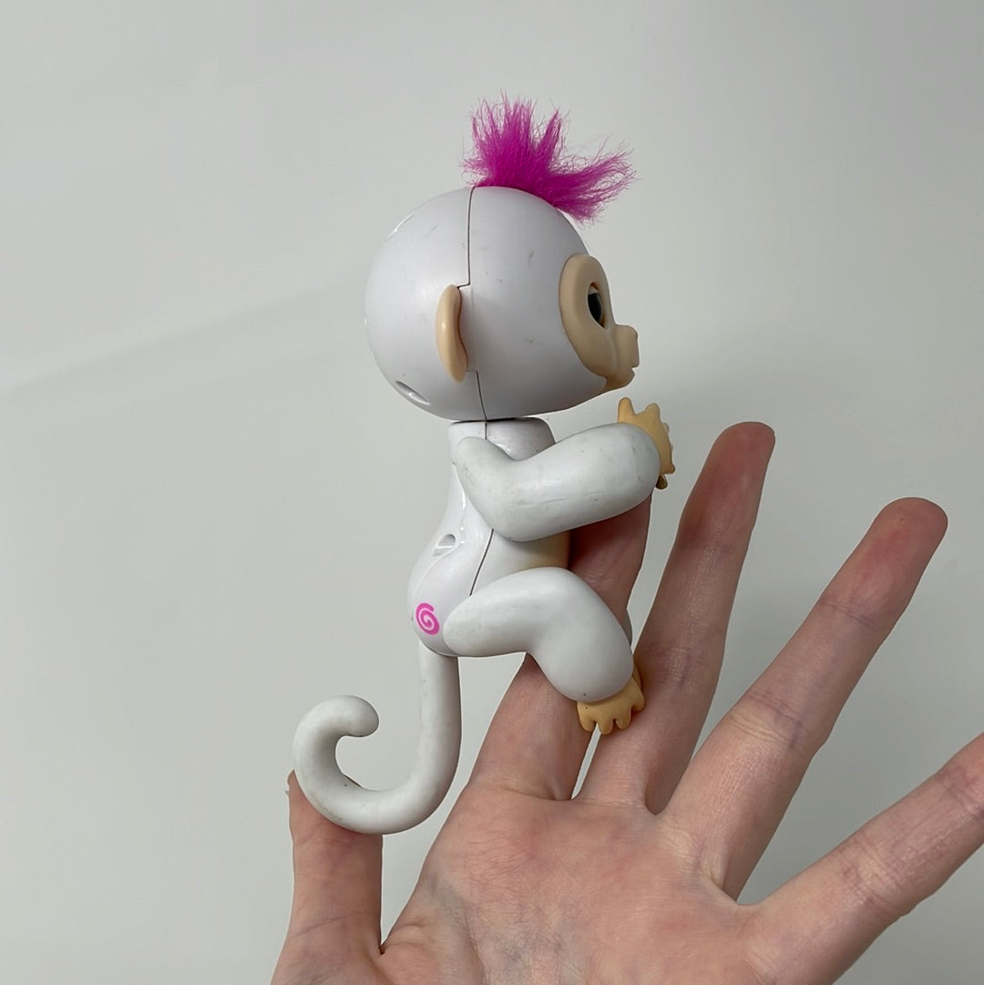 Fingerlings - Interactive Baby Monkey - Sophie (White with Pink Hair) By  WowWee