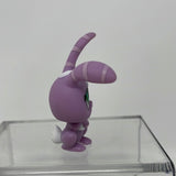 Littlest Pet Shop #828 Purple Rabbit Bunny Striped Ears & Green Dot Eyes  LPS