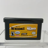 GBA Disney The Incredibles and Finding Nemo
