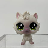 LPS Littlest Pet Shop White Cat Green Dot Eyes
