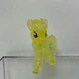 My Little Pony Mini Pony G4 Clear Glitter Lightbulb Hasbro MLP Unicorn Yellow