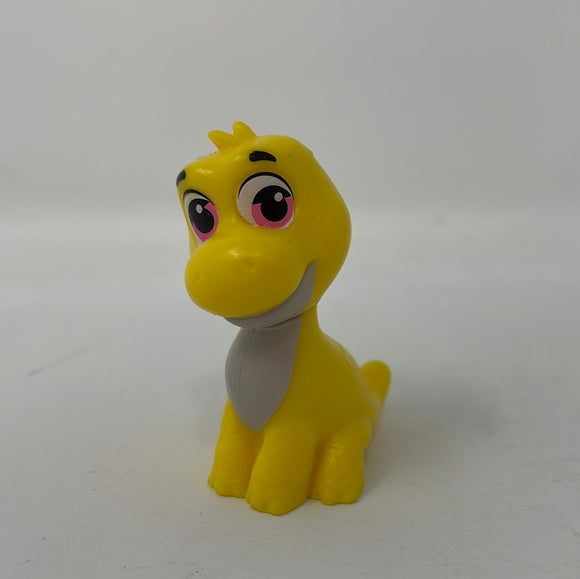 Jazwares Yellow Dinosaur Pink Eyes Figure Toy 2 Inches
