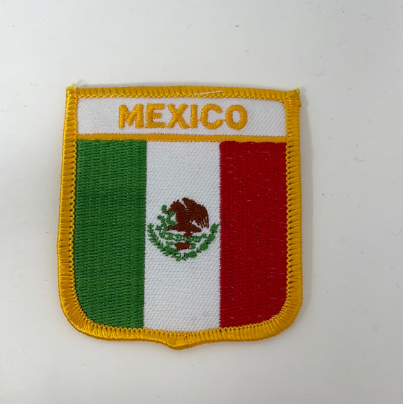 MEXICO flag shield uniform or souvenir embroidered patch