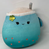 Squishmallow 12" Jakarria Bubble Tea Soft Blue Boba Tea Drink Plush BNWT In Hand