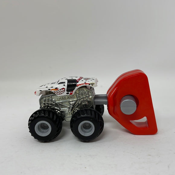 Hot Wheels Mattel Mini Dalmatian Monster Truck Red Accelerator Key