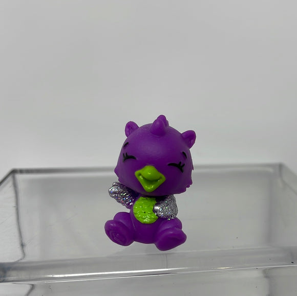 Hatchimals Colleggtibles Giggle Grove Dragon Mini Figure Toy Purple and Green