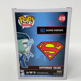 Funko Pop! Heroes Superman (Blue) 419 2021 Fall Convention Limited Edition