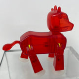 Stikbot Red Transparent Cow Toy