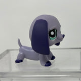 Littlest Pet Shop #1367 Dachshund Dog Purple LPS