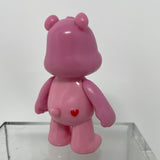 Care Bears Hopeful Heart Bear figure Moveable Arms JP 3" pink TCFC