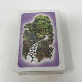 Playing Cards Country Garden Stone Path Trees NIP Made in USA Trump