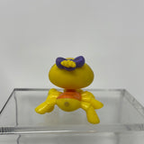 Littlest Pet Shop  #593 Yellow Spider Purple Bow with Blue Eyes Orange Back