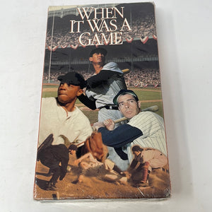 VHS When It Was A Game Sealed