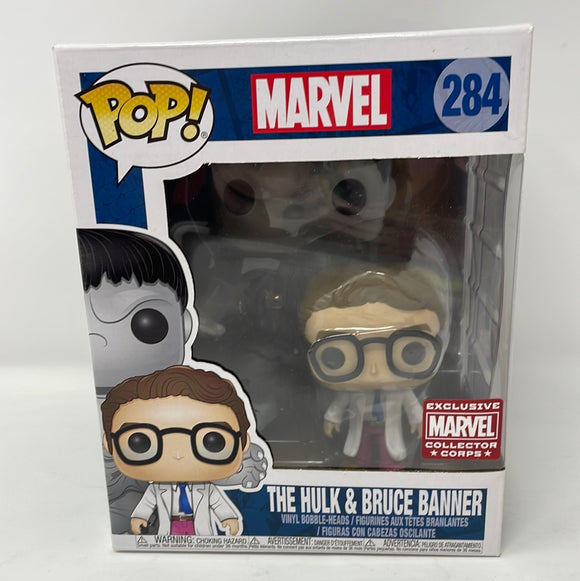 Funko Pop! Marvel Collector Corps The Hulk and Bruce Banner