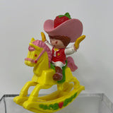 Vintage Strawberry Shortcake Herself Rocking Horse Deluxe Miniature PVC Figure
