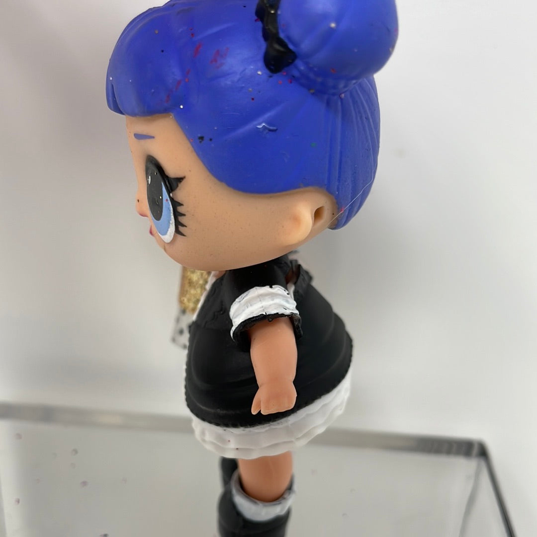 LOL Surprise Doll Blue Hair with Black and White Dress shophobbymall