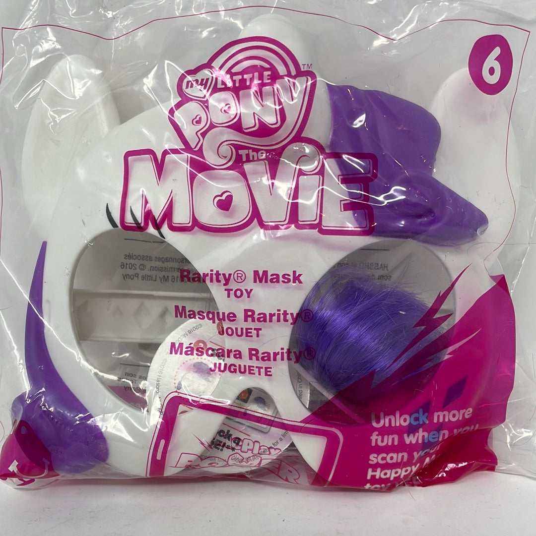 Masked Rarity Mlp My Little Pony Rarity Costume Mask Toy 2016 McDonalds Happy Meal NEW N ...