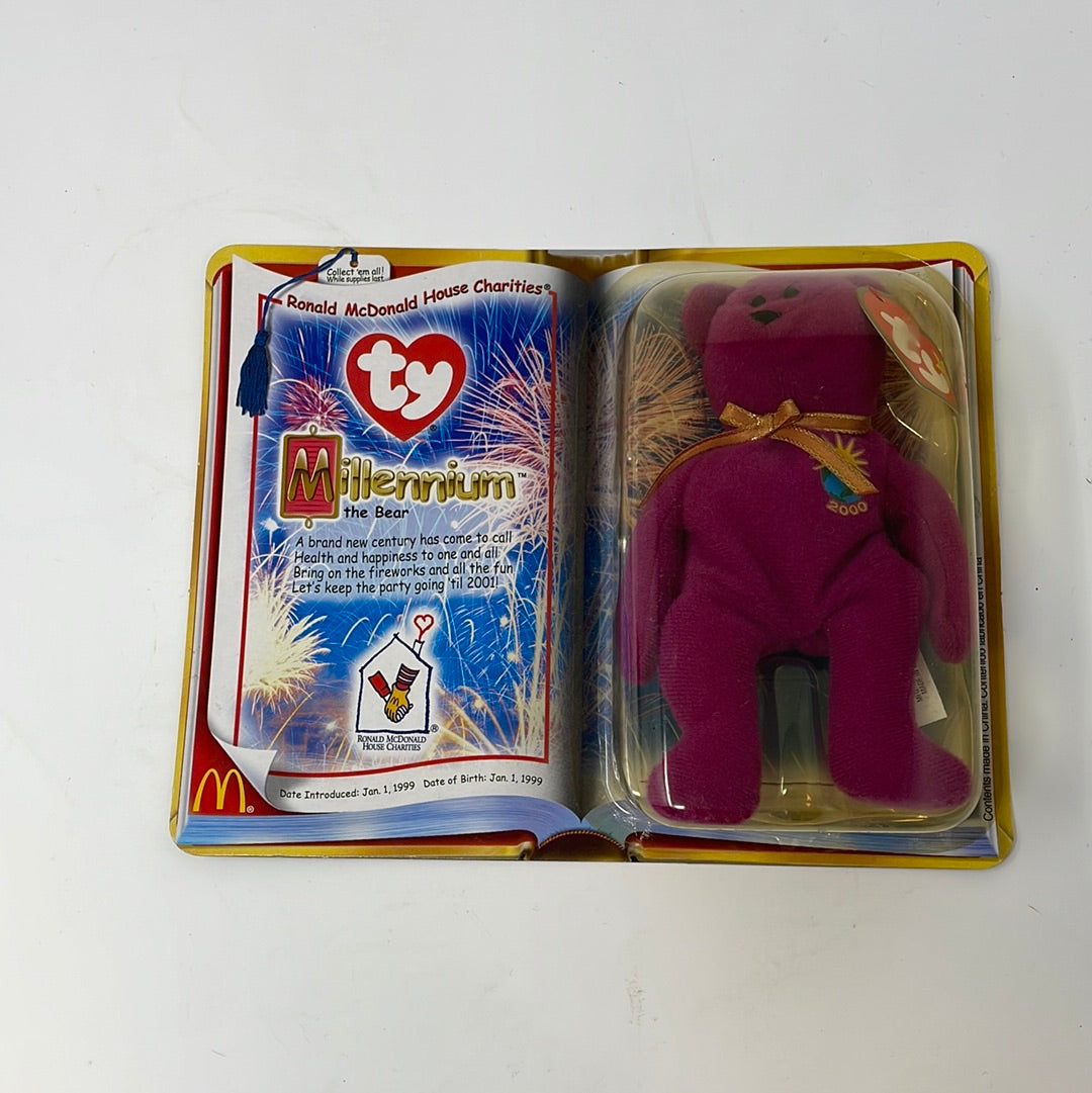 TY Collectible Teenie Beanie Baby Millennium The Bear McDonalds