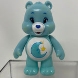 Care Bear Bedtime Soother Bear Poseable Plastic PVC Figure 3" Moon Belly Badge