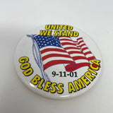 United We Stand 9-11-01 God Bless America American Flag Pin