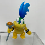 World Nintendo Jakks Pacific Super Mario Larry Koopa 2.5" Action Figure W Staff