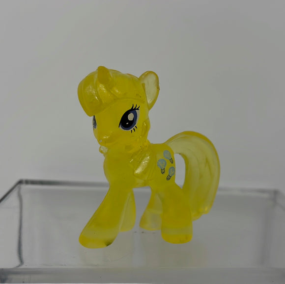 My Little Pony Mini Pony G4 Clear Lightbulb Hasbro MLP Unicorn Yellow