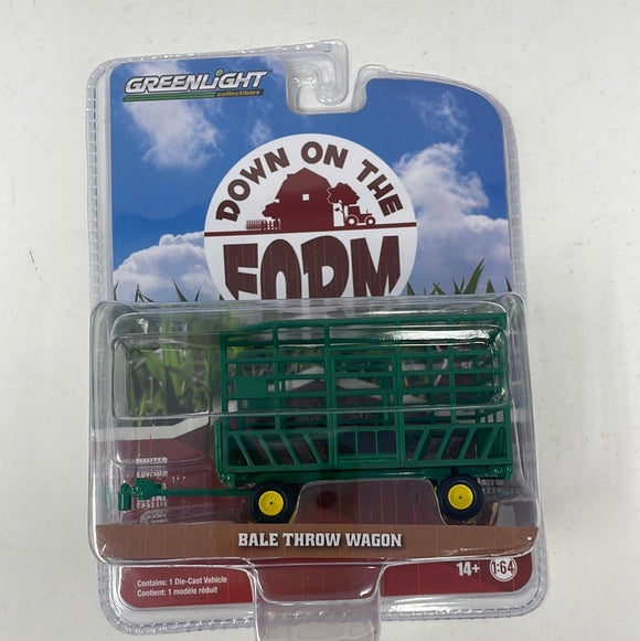 Greenlight Collectibles Down On The Farm Series 6 Bale Throw Wagon