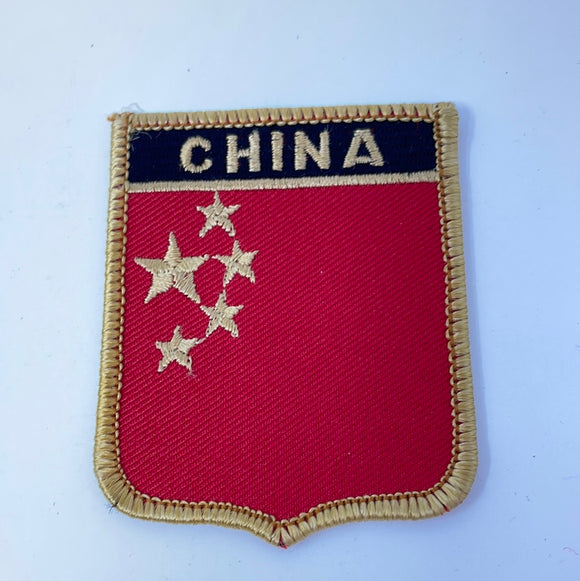China Flag Souvenir Embroidered Patch